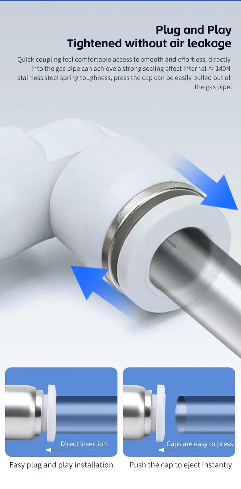 PLF Pneumatic Fitting - Durable, High-Performance Connector detail image 4