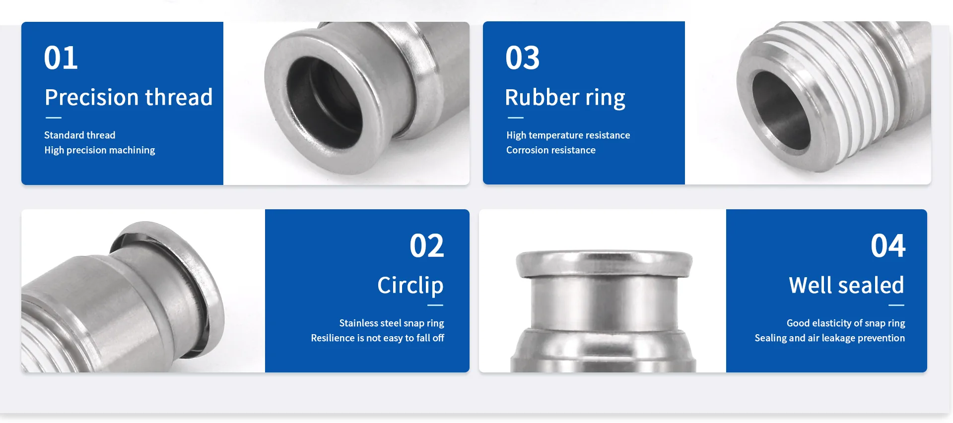POC Male Female Thread Tube Connectors detail image 2