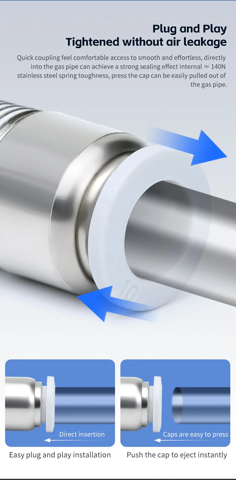 POC Pneumatic Fitting - Durable, High-Performance Connector detail image 4