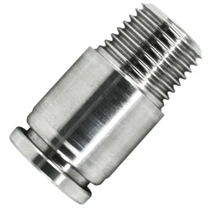 POC Straight Stainless Steel Quick Tube Joint Male Tread Pneumatic One Touch Push to Connect Hose Pipe Fitting gallery image 5