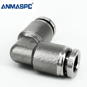 PV High Quality L Type Stainless Steel Pneumatic Fitting Elbow Joint Quick Connect Push Lock Fittings gallery image 2