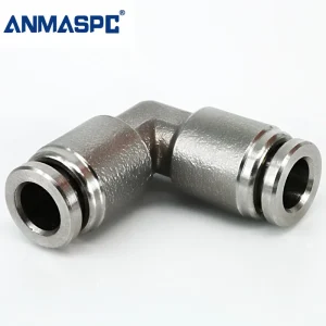 PV High Quality L Type Stainless Steel Pneumatic Fitting Elbow Joint Quick Connect Push Lock Fittings gallery image 4