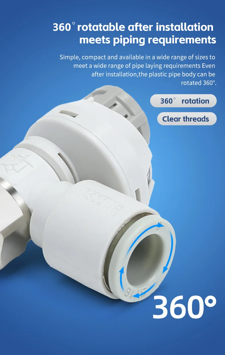 S-AS-FS Scaled Elbow Type Speed Control Valve Pneumatic Fitting detail image 7