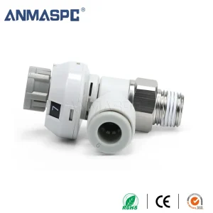 S-AS-FS Scaled Elbow Type Speed Control Valve Pneumatic Fitting gallery image 2
