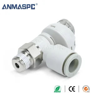 S-AS-FS Scaled Elbow Type Speed Control Valve Pneumatic Fitting gallery image 3