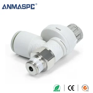 S-AS-FS Scaled Elbow Type Speed Control Valve Pneumatic Fitting gallery image 4
