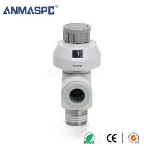 S-AS-FS Scaled Elbow Type Speed Control Valve Pneumatic Fitting gallery image 6