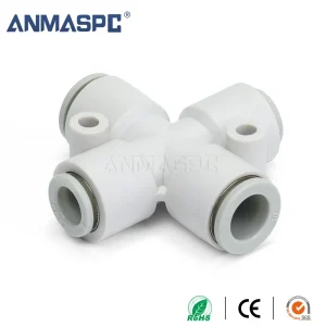 S-KQ2TX Reducer Cross Fitting Pneumatic Fitting- Versatile Piping Solution gallery image 3