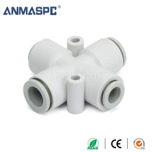 S-KQ2TX Reducer Cross Fitting Pneumatic Fitting- Versatile Piping Solution gallery image 4