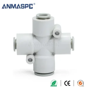 S-KQ2TY Reducer Cross Pipe Connector Pneumatic Fitting gallery image 4