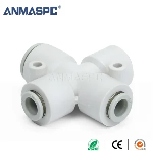S-KQ2TY Reducer Cross Pipe Connector Pneumatic Fitting gallery image 5