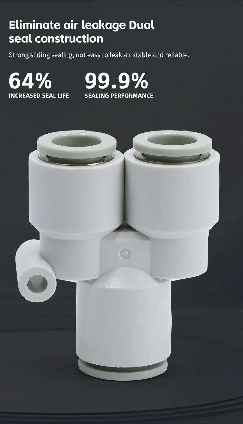 S-KQ2U Y-Type Connector for Pneumatic Tubing Pneumatic Fitting detail image 5
