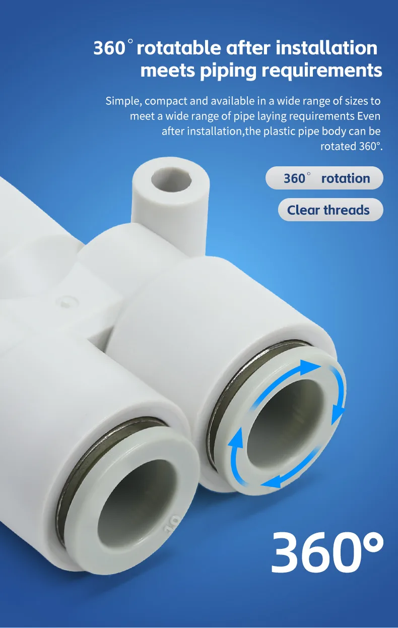 S-KQ2U Y-Type Connector for Pneumatic Tubing Pneumatic Fitting detail image 7