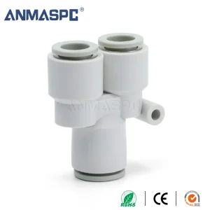 S-KQ2U Y-Type Connector for Pneumatic Tubing Pneumatic Fitting gallery image 1