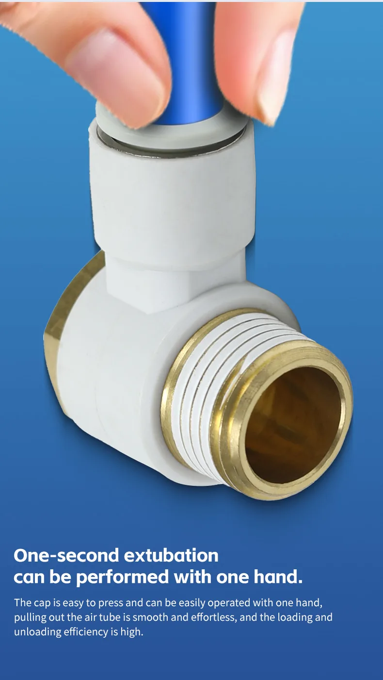 S-KQ2V Universal Elbow Connector Pneumatic Fitting detail image 3