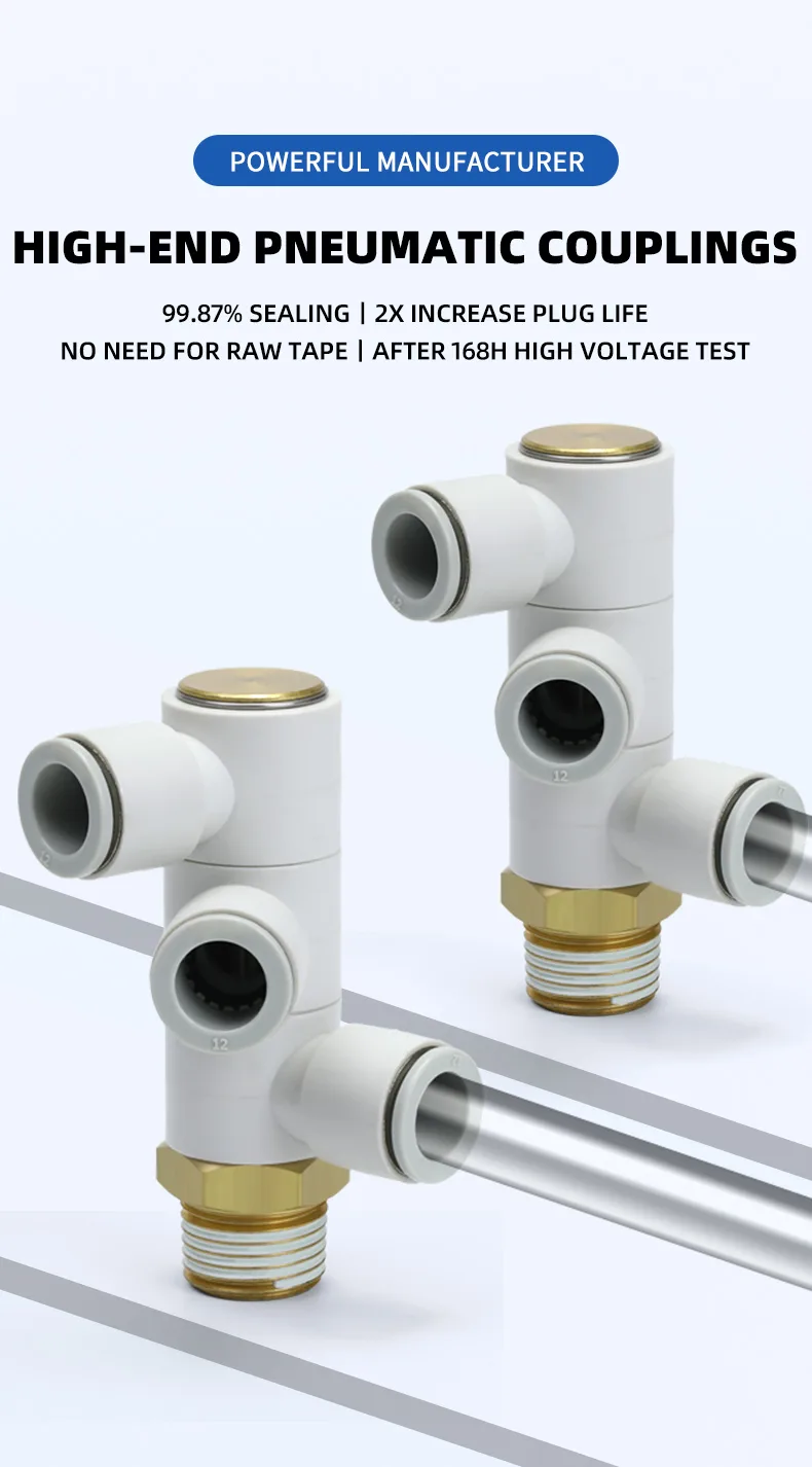 S-KQ2VT Three Single-Tube Universal Elbow Fittings Pneumatic Fitting detail image 1