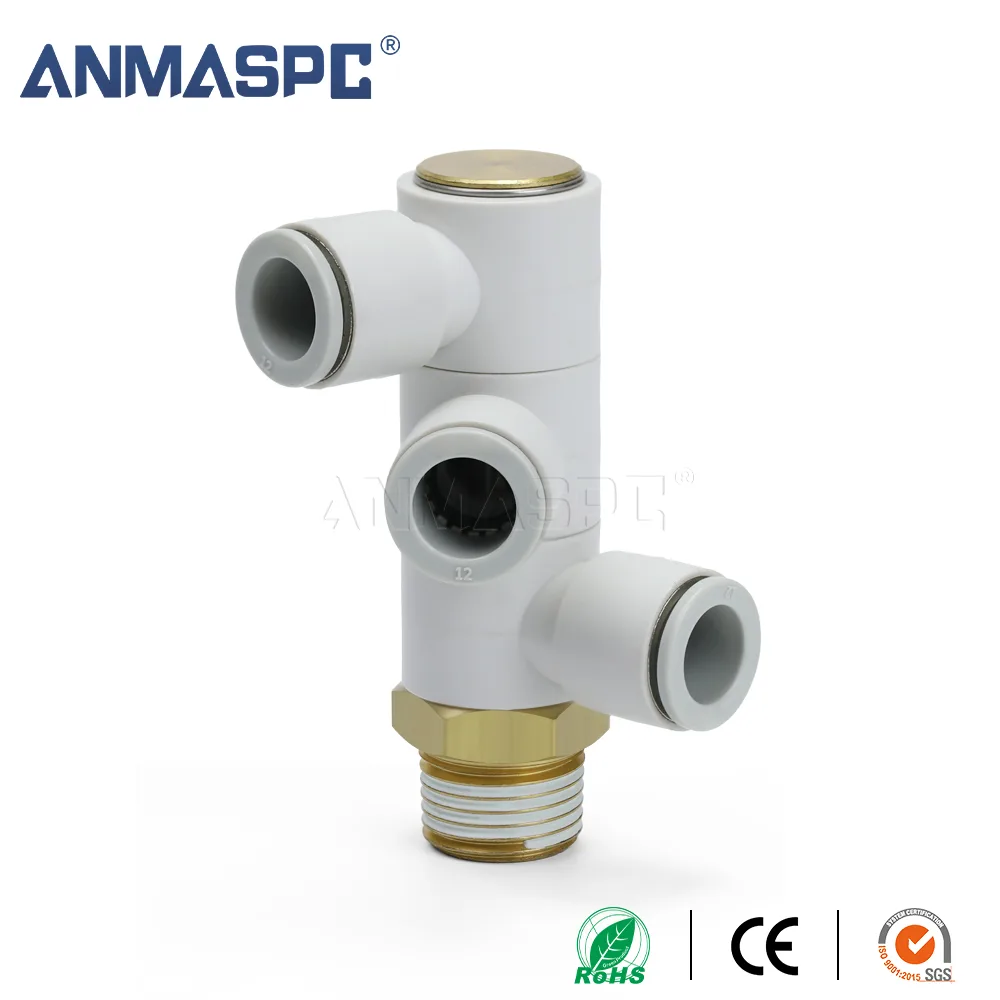 S-KQ2VT Three Single-Tube Universal Elbow Fittings Pneumatic Fitting gallery image 1
