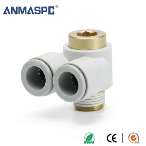 S-KQ2ZS Hex Socket Universal Elbow Fitting  Pneumatic Fitting gallery image 1