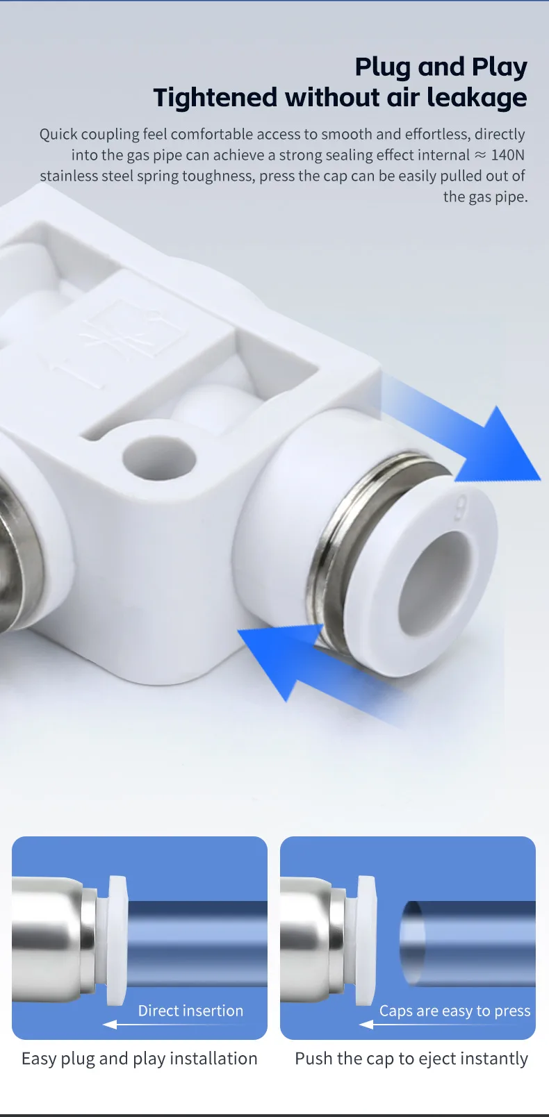 SA Pneumatic Fitting - Durable, High-Performance Connector detail image 4