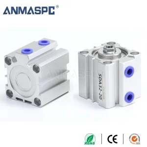 SDA Model Piston Type Double Acting Pneumatic Compact Air Cylinder SDA32*20 Stainless Steel Body with New Seal Component gallery image 7