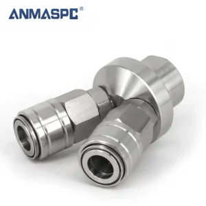 SS304 C Type SMV/SMY Many Way Straight Stainless Steel Coupling Pneumatic Quick Coupler Push In Air Hose Quick Release Connector gallery image 4