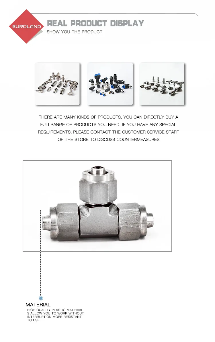 Union Tee Female Push-In Fittings detail image 2