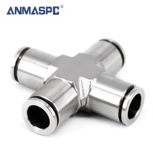 Vacuum Cross Type Pipe Fittings Four-way Slip Lock gallery image 3