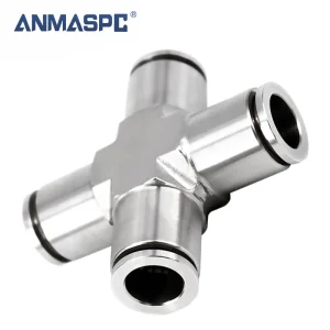 Vacuum Cross Type Pipe Fittings Four-way Slip Lock gallery image 4