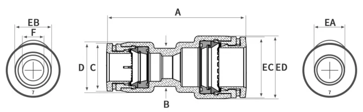 Zinc Alloy Reducer Connector detail image 3