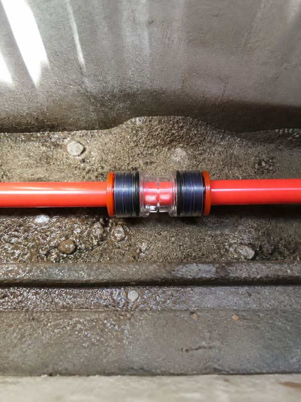 Compressor-side preparation for air-blown fiber installation