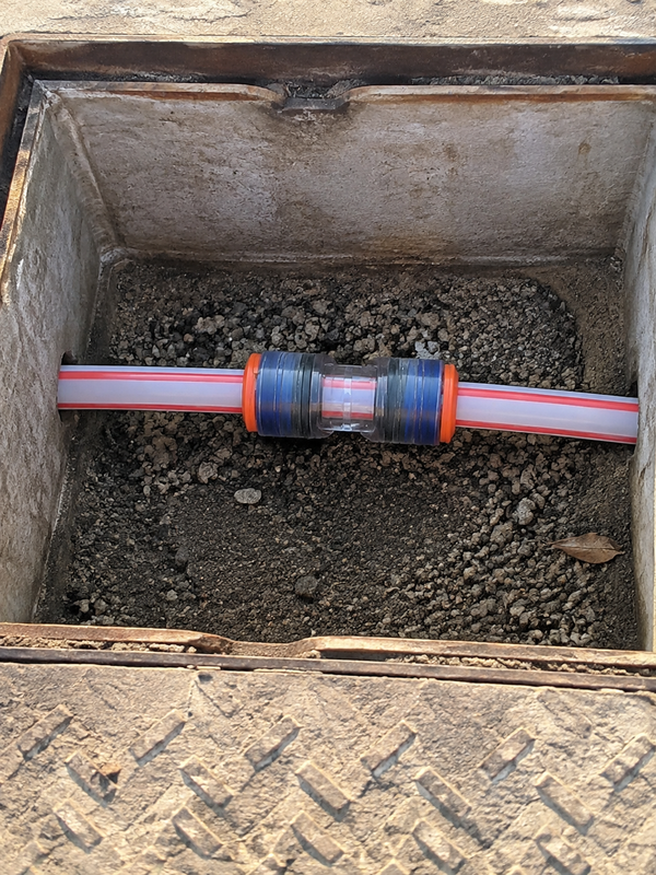 HDPE microduct route for comparing coupler applications