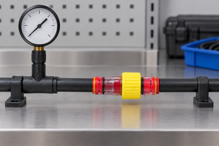 HDPE block microduct connector Pressure Testing: A Simple Checklist for Installers