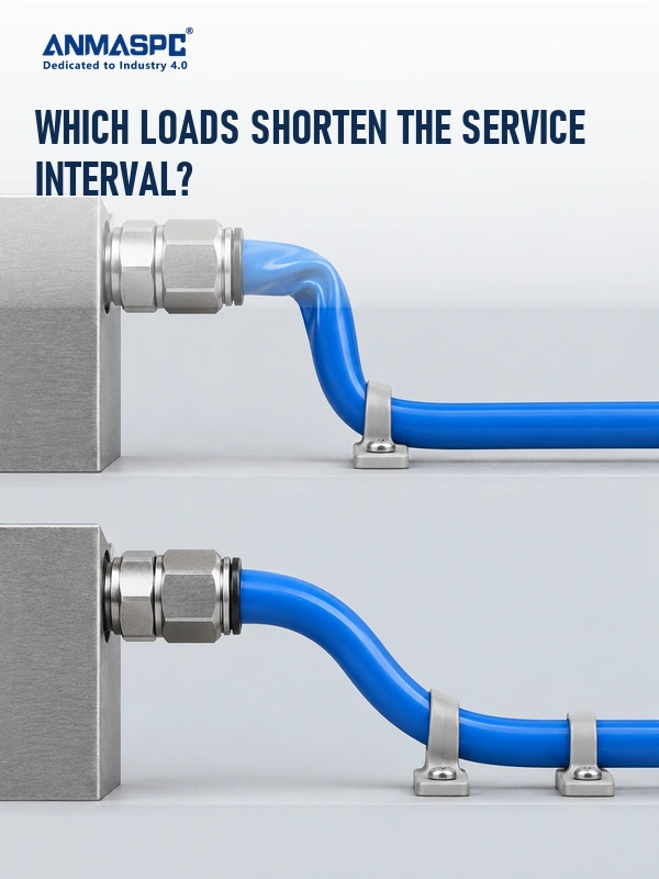 Generic tube routes compare a sharp unsupported bend with an ample supported bend