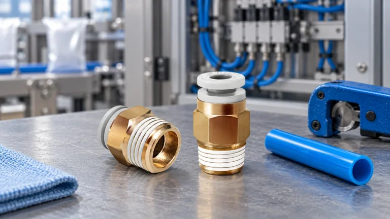 Guida all'installazione del connettore pneumatico per tubi: effettuare connessioni push-in